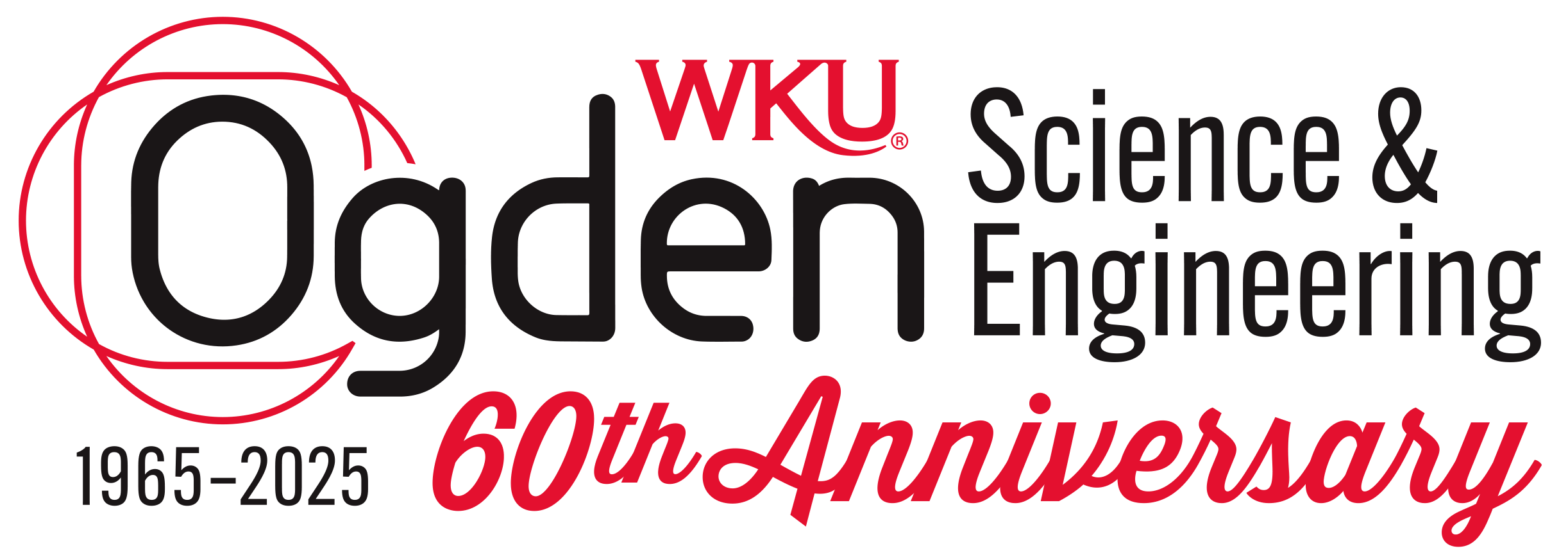 60th Anniversary Logo for Ogden College of Science & Engineering